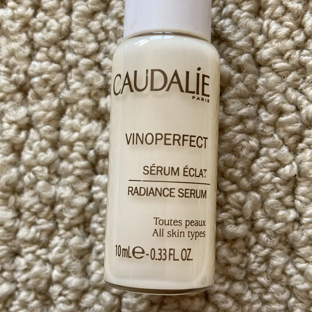 Caudalie Vinoperfect Radiance Serum Vial 0.33 fl oz Mini Size 60% Full